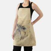 Brussels Griffon Rough Painting - Original Hunde A Schürze (InSitu)