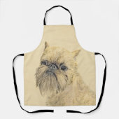 Brussels Griffon Rough Painting - Original Hunde A Schürze (Vorderseite)