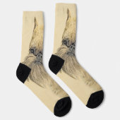 Brussels Griffon Rough Painting - Original Hunde A Socken (Rechts)