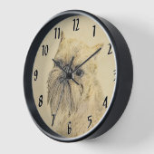 Brussels Griffon Rough Painting - Original Hunde A Uhr (Winkel)