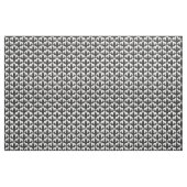 Brussels Griffon Silhouetten Grau und Weiß Stoff (Yard (91,4 cm))