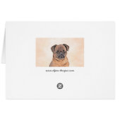 Brussels Griffon Smooth Painting Original Dog Art (Rückseite Horizontal)