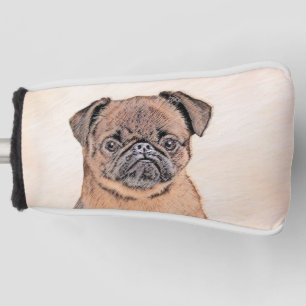 Brussels Griffon Smooth Painting Original Dog Art Golf Headcover