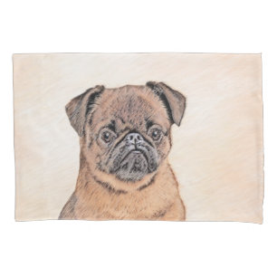 Brussels Griffon Smooth Painting Original Dog Art Kissenbezug