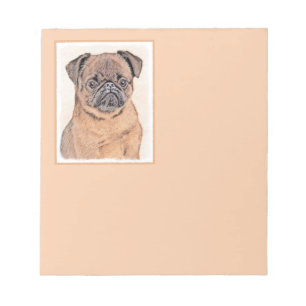 Brussels Griffon Smooth Painting Original Dog Art Notizblock