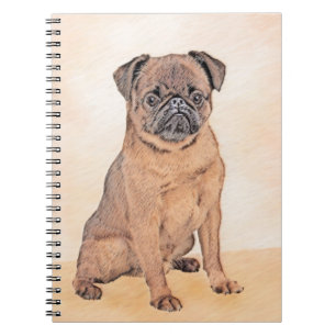 Brussels Griffon Smooth Painting Original Dog Art Notizblock