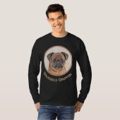 Brussels Griffon Smooth Painting Original Dog Art T-Shirt (Vorne ganz)