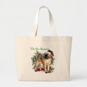 Brussels Griffon Tis the Season Jumbo Stoffbeutel
