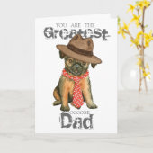 Brussels Griffon Vater Card Karte (Gelbe Blume)