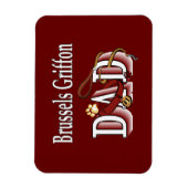 Brussels Griffon Vater Magnet (Vertikal)