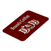 Brussels Griffon Vater Magnet (Linke Seite)