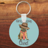 Brussels Griffon Vater Schlüsselanhänger (Vorderseite)