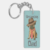 Brussels Griffon Vater Schlüsselanhänger (Vorderseite links)