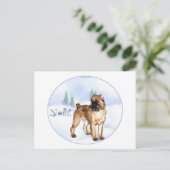 Brussels Griffon Weihnachten (Stehend Vorderseite)