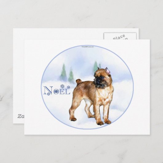 Brussels Griffon Weihnachten (Vorne/Hinten)