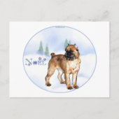 Brussels Griffon Weihnachten (Vorderseite)