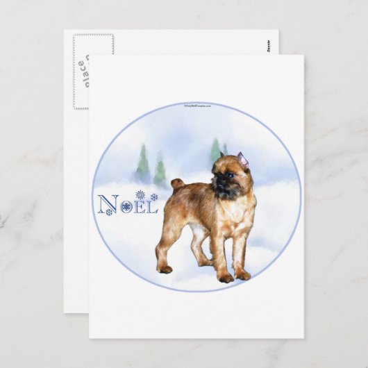 Brussels Griffon Weihnachten (Vorne/Hinten)