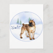 Brussels Griffon Weihnachten (Vorderseite)