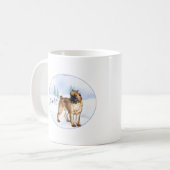 Brussels Griffon Weihnachten Kaffeetasse (Vorderseite Links)