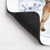 Brussels Griffon Weihnachten Mousepad (Ecke)