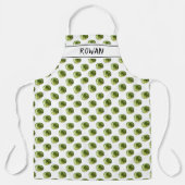 Brussels Sprout Pattern Christmas Personalized Schürze (Vorderseite)
