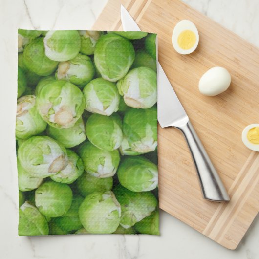 Brussels sprouts cabbage handtuch (Viertel Falte)
