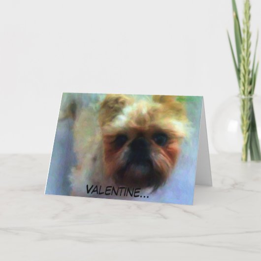 Brussels Valentine Feiertagskarte (Vorderseite)