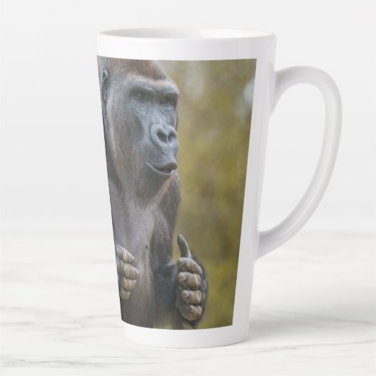 Brust Beating Gorilla Trinket Tray Milchtasse (Rechts)