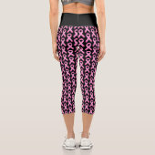 Brust-Bewusstsein für rosa Bänder Capri Leggings (Rückseite)