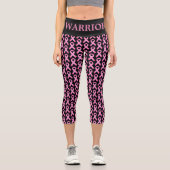 Brust-Bewusstsein für rosa Bänder Capri Leggings (Vorderseite)