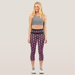 Brust-Bewusstsein für rosa Bänder Capri Leggings