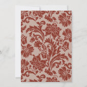 Brust-Brautparty aus Kupfer Einladung (Rückseite)