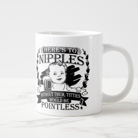 Brust-Füttern des Spaßes Jumbo-Tasse (Rechts)