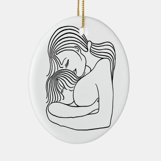 Brust fütternd keramik ornament (Rechts)