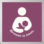 Brust ist das beste Symbol Poster (Vorne)