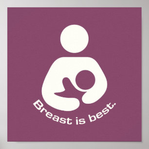 Brust ist das beste Symbol Poster