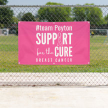 Brust-Krebs-Banner Außenrosa-Zeichen