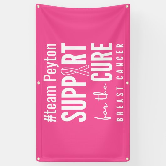 Brust-Krebs-Banner Außenrosa-Zeichen Banner (Vertikal)