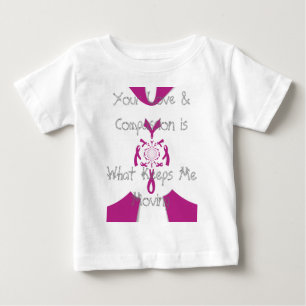 Brust-Krebs-Bewusstsein Art Print Baby T-shirt