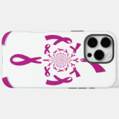 Brust-Krebs-Bewusstsein Art Print Case-Mate iPhone Hülle (Rückseite (Horizontal))