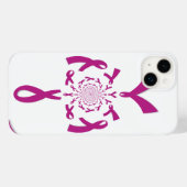 Brust-Krebs-Bewusstsein Art Print Case-Mate iPhone Hülle (Rückseite (Horizontal))