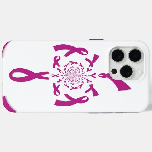 Brust-Krebs-Bewusstsein Art Print Case-Mate iPhone Hülle (Rückseite (Horizontal))