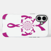 Brust-Krebs-Bewusstsein Art Print Case-Mate iPhone Hülle (Rückseite (Horizontal))