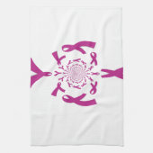 Brust-Krebs-Bewusstsein Art Print Geschirrtuch (Vertikal)