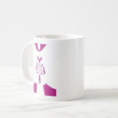 Brust-Krebs-Bewusstsein Art Print Kaffeetasse (Vorderseite Links)