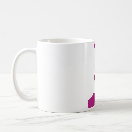 Brust-Krebs-Bewusstsein Art Print Kaffeetasse (Links)