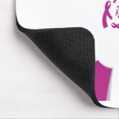 Brust-Krebs-Bewusstsein Art Print Mousepad (Ecke)