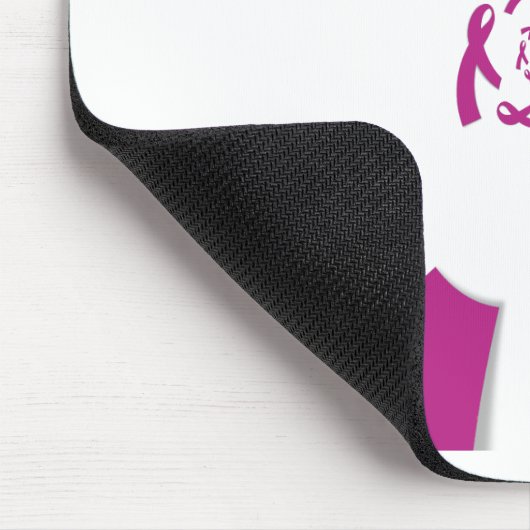 Brust-Krebs-Bewusstsein Art Print Mousepad (Ecke)