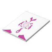 Brust-Krebs-Bewusstsein Art Print Notizblock (Rotiert)