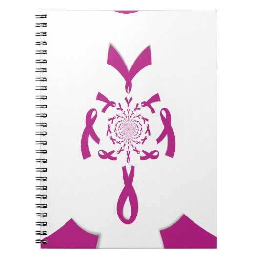 Brust-Krebs-Bewusstsein Art Print Notizblock (Vorderseite)